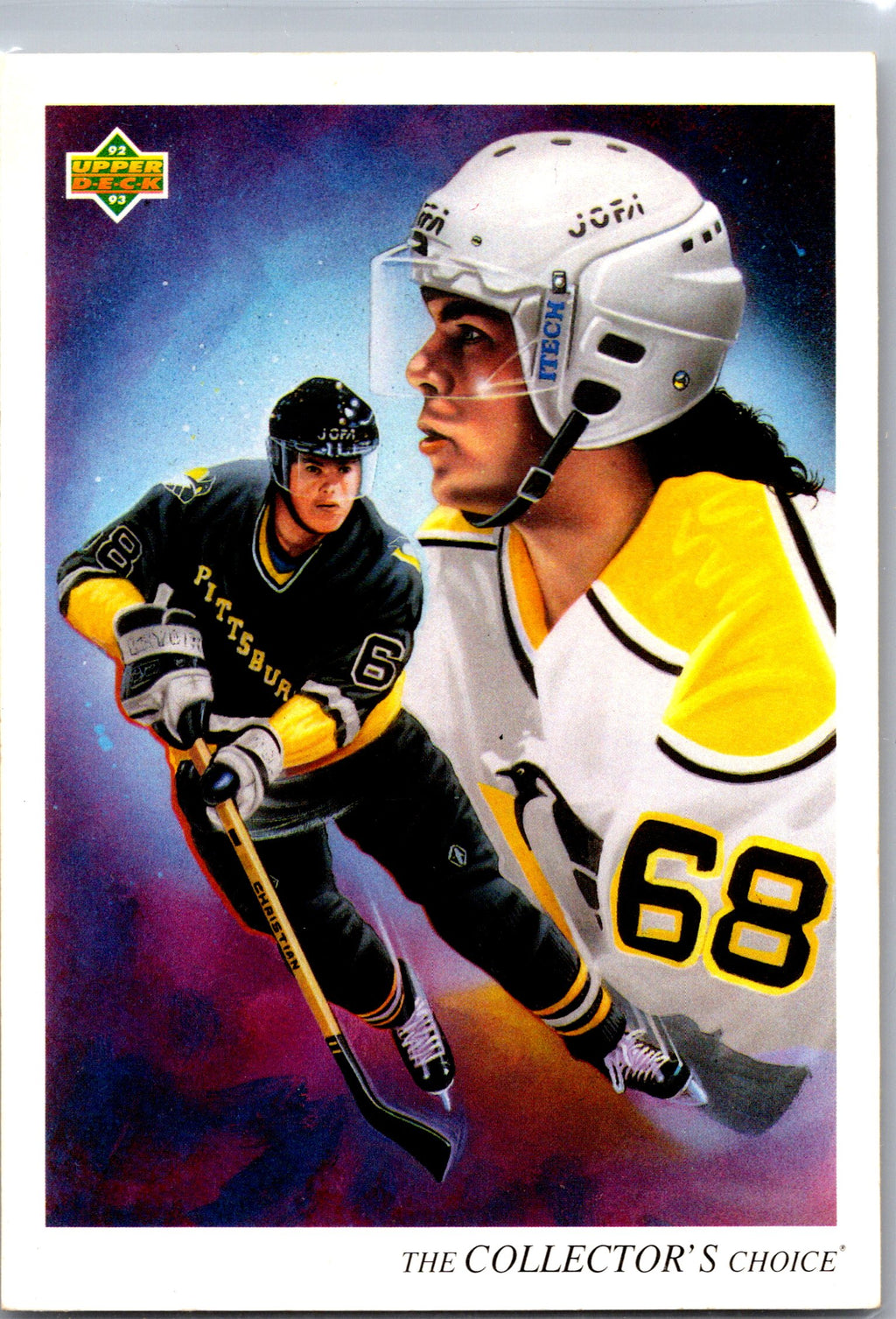 1992-93 Upper Deck #16b Jaromir Jagr Upper Deck Text and Logo Hologram