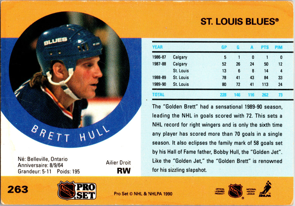 1990-91 Pro Set #263 Brett Hull