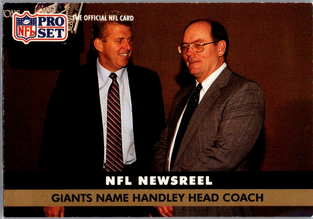 1991 Pro Set #685 Giants Name Handley Head Coach