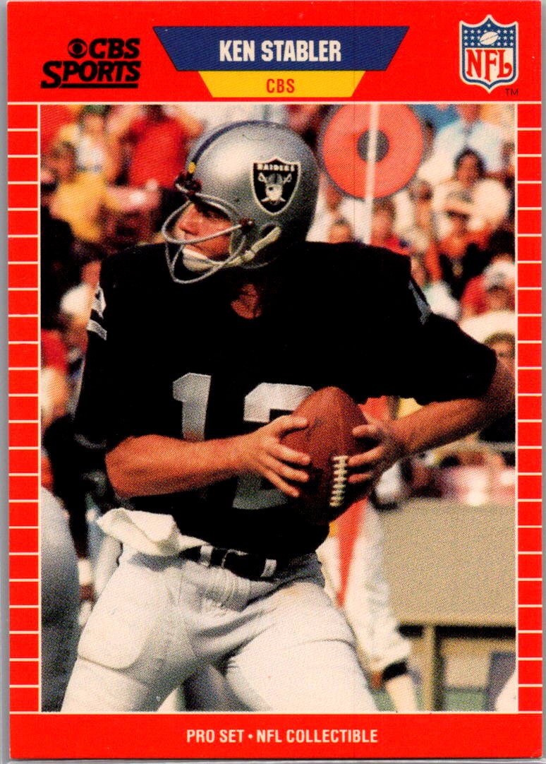 1989 Pro Set #18 Ken Stabler Announcer Collectibles