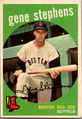 1959 Topps #261a Gene Stephens : White/lighter back