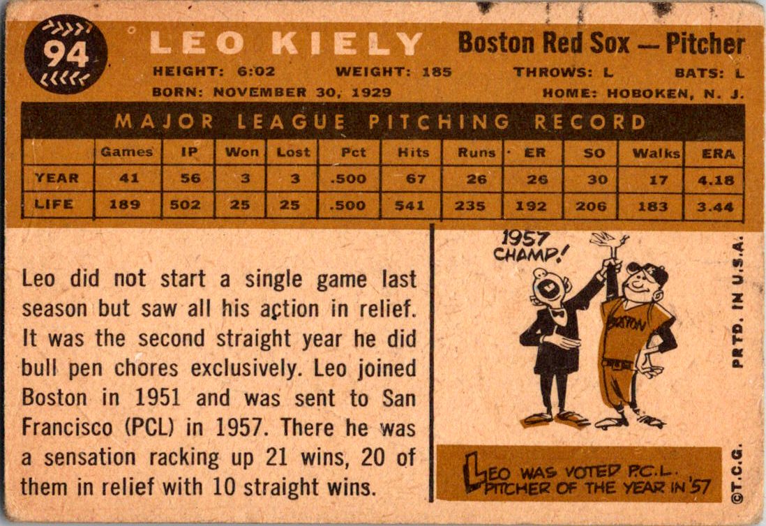 1960 Topps #203 Sammy White