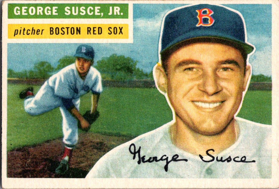 1956 Topps #93a George Susce Jr. : Gray Back