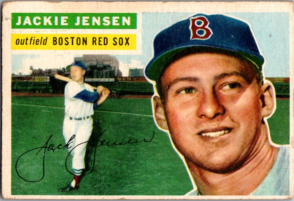 1956 Topps #115b Jackie Jensen : Gray Back