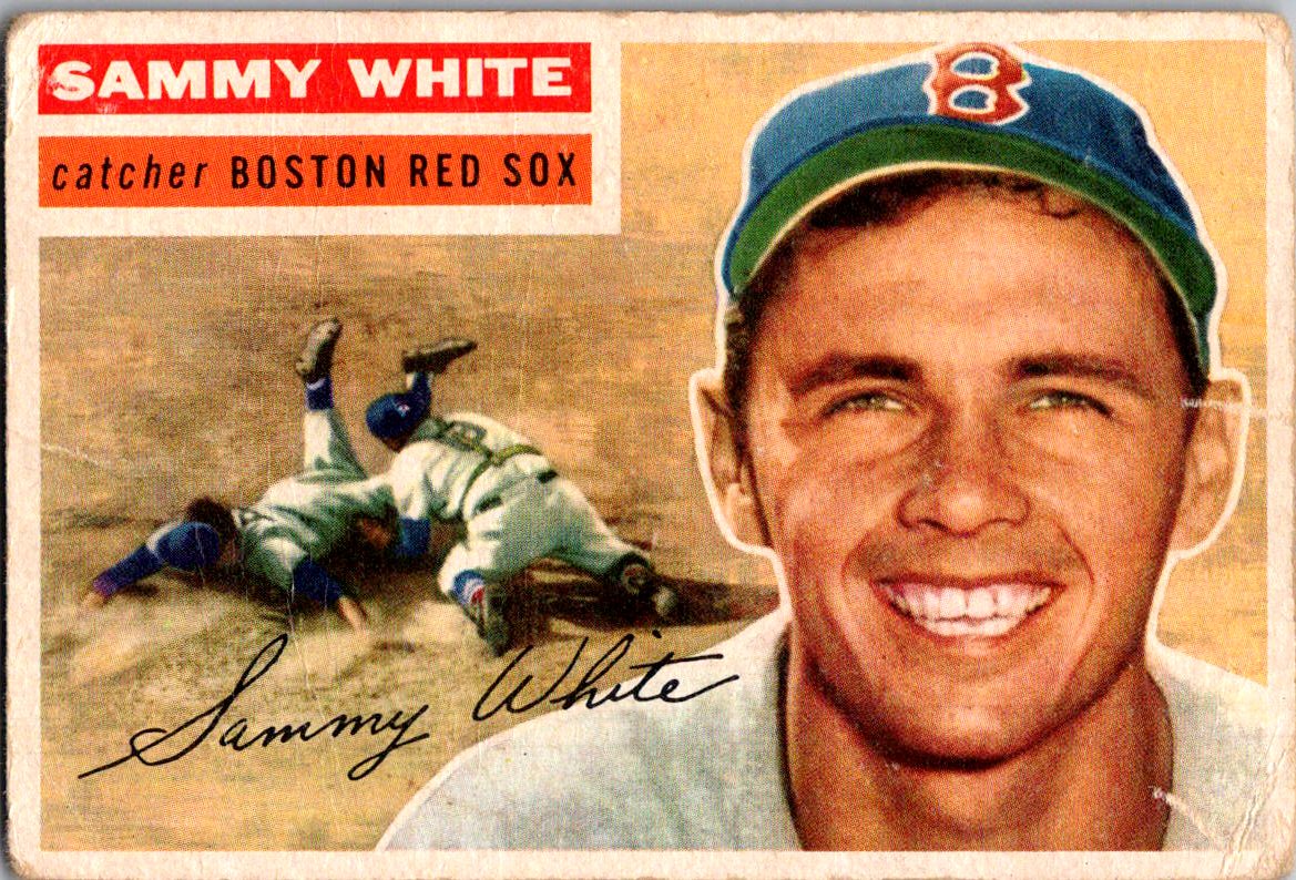 1956 Topps #168b Sammy White : Gray Back