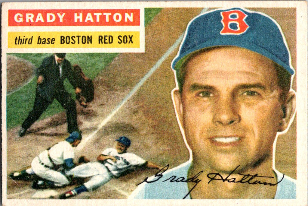 1956 Topps #26a Grady Hatton : Gray Back
