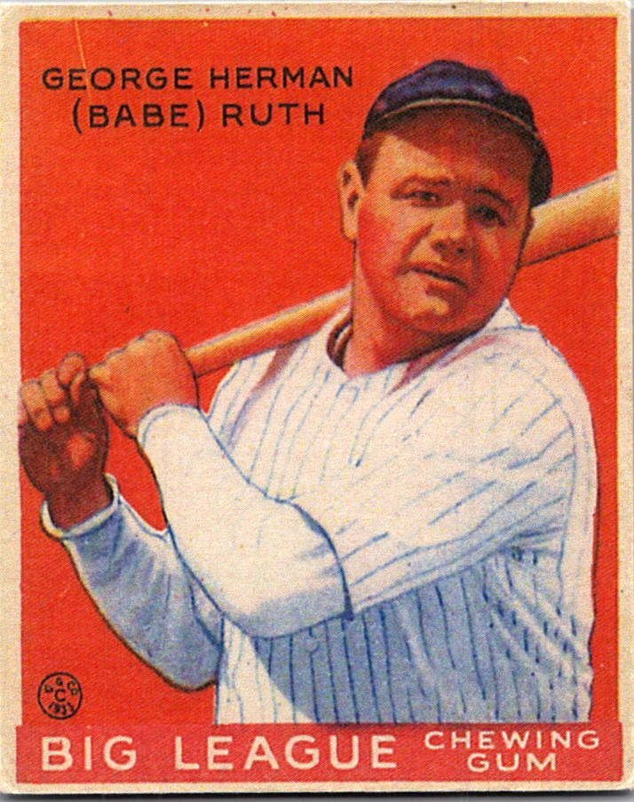 1933 Goudey (R319) #149 George Herman “Babe” Ruth