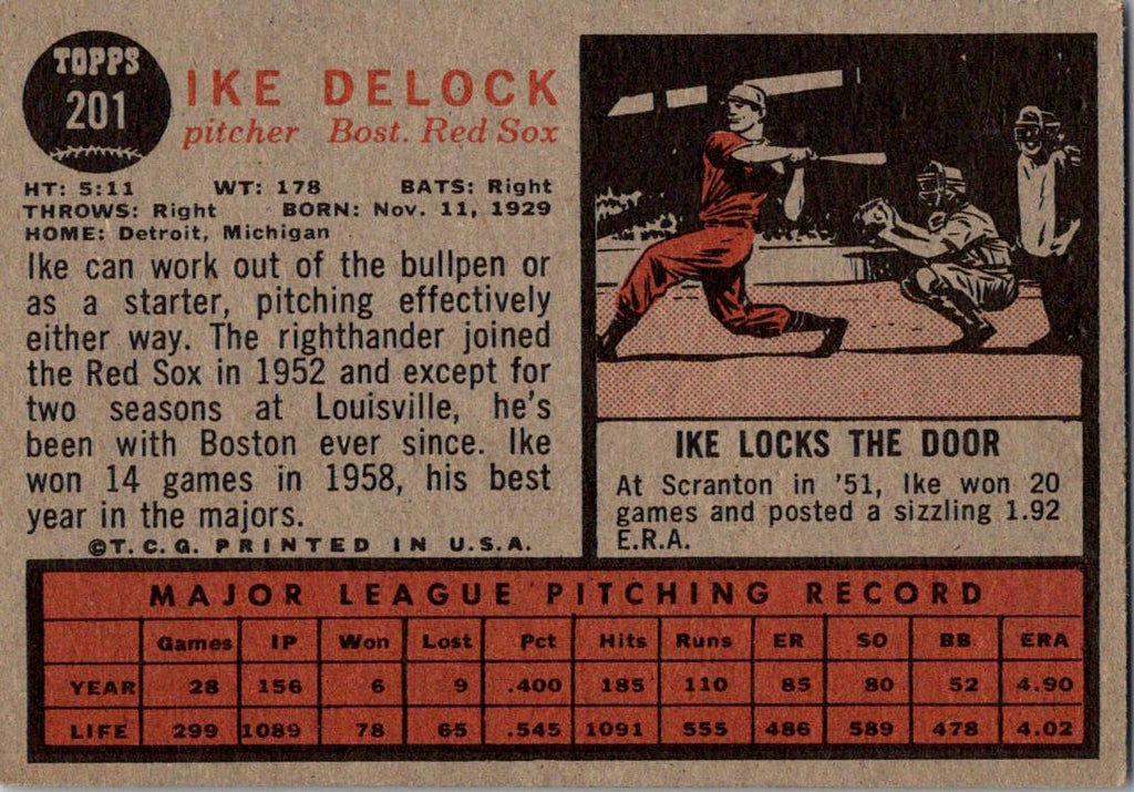 1961 Topps #268 Ike DeLock