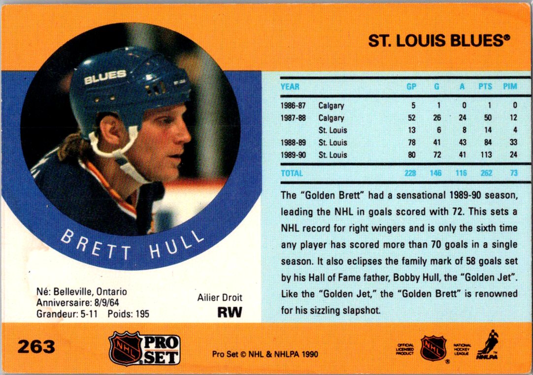1990-91 Pro Set #263 Brett Hull