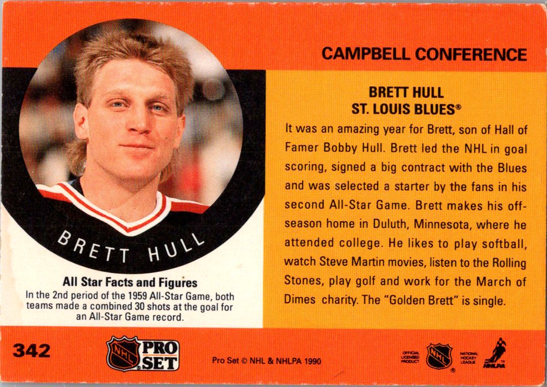 1990-91 Pro Set #342 Brett Hull