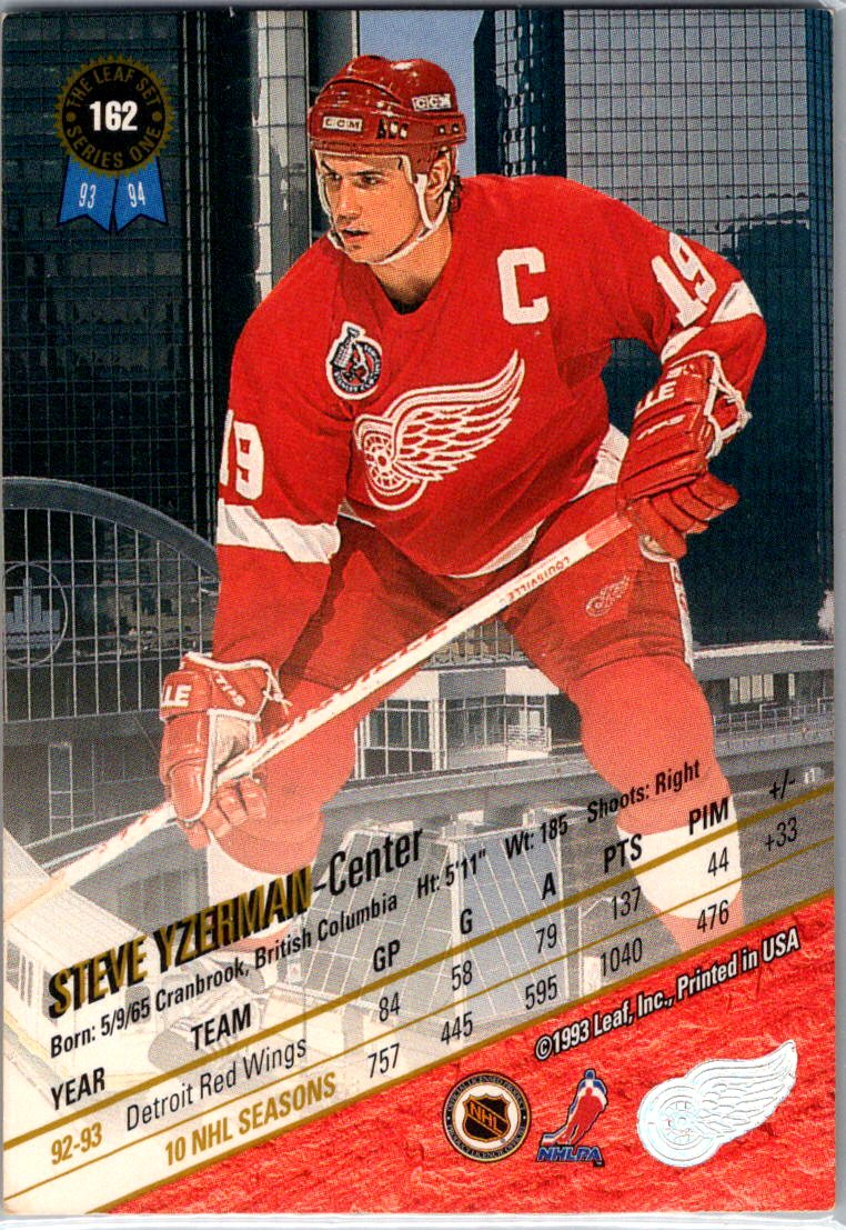 1993-94 Leaf #162 Steve Yzerman