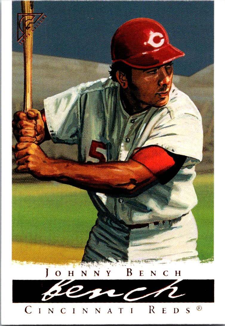 2003 Topps Gallery Hall of Fame #20b Johnny Bench : Night sky