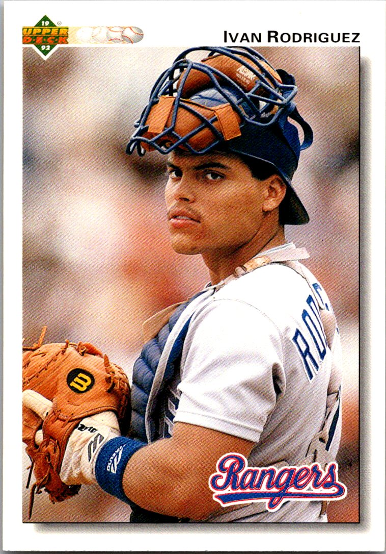 1992 Upper Deck #245 Ivan Rodriguez Factory Set Gold Hologram