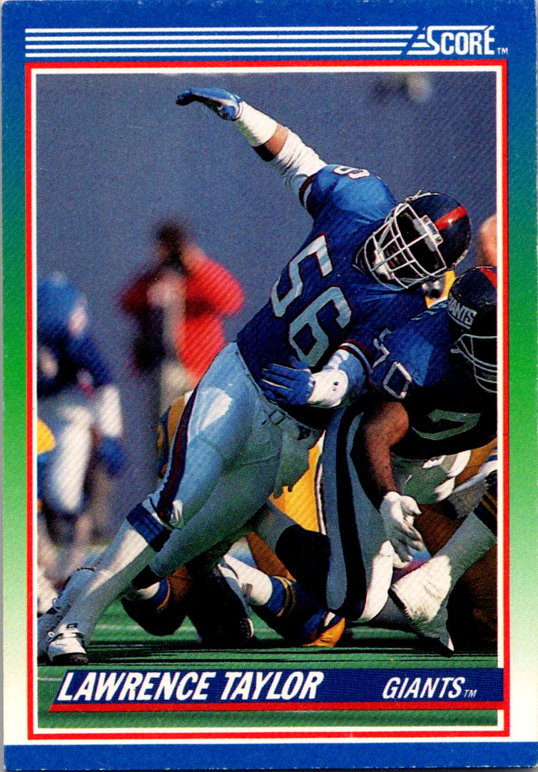 1990 Score 100 Hottest #25 Lawrence Taylor