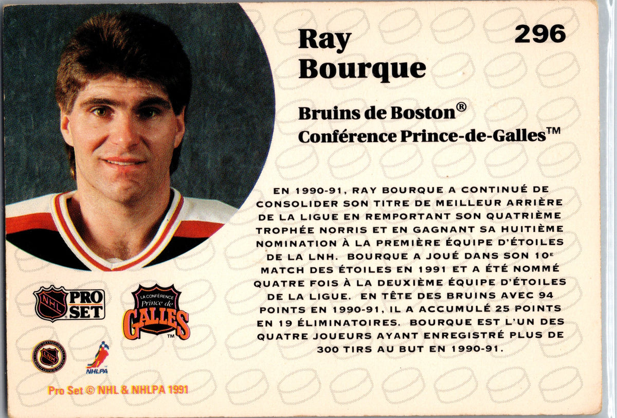 1991-92 Pro Set French #296 Ray Bourque