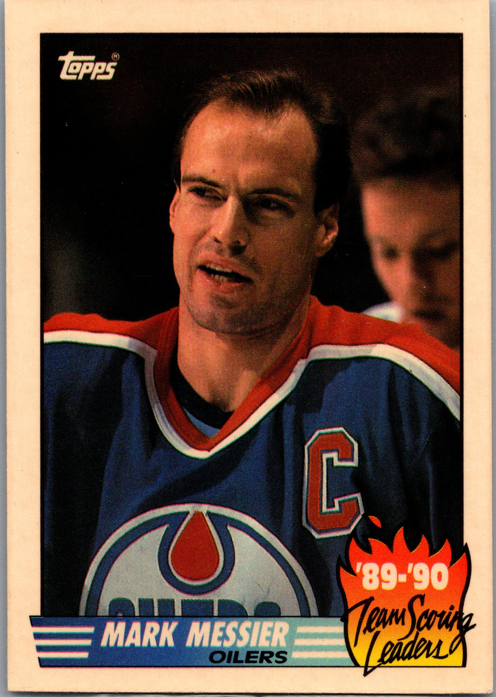 1990-91 Topps #16 Mark Messier Team Scoring Leaders