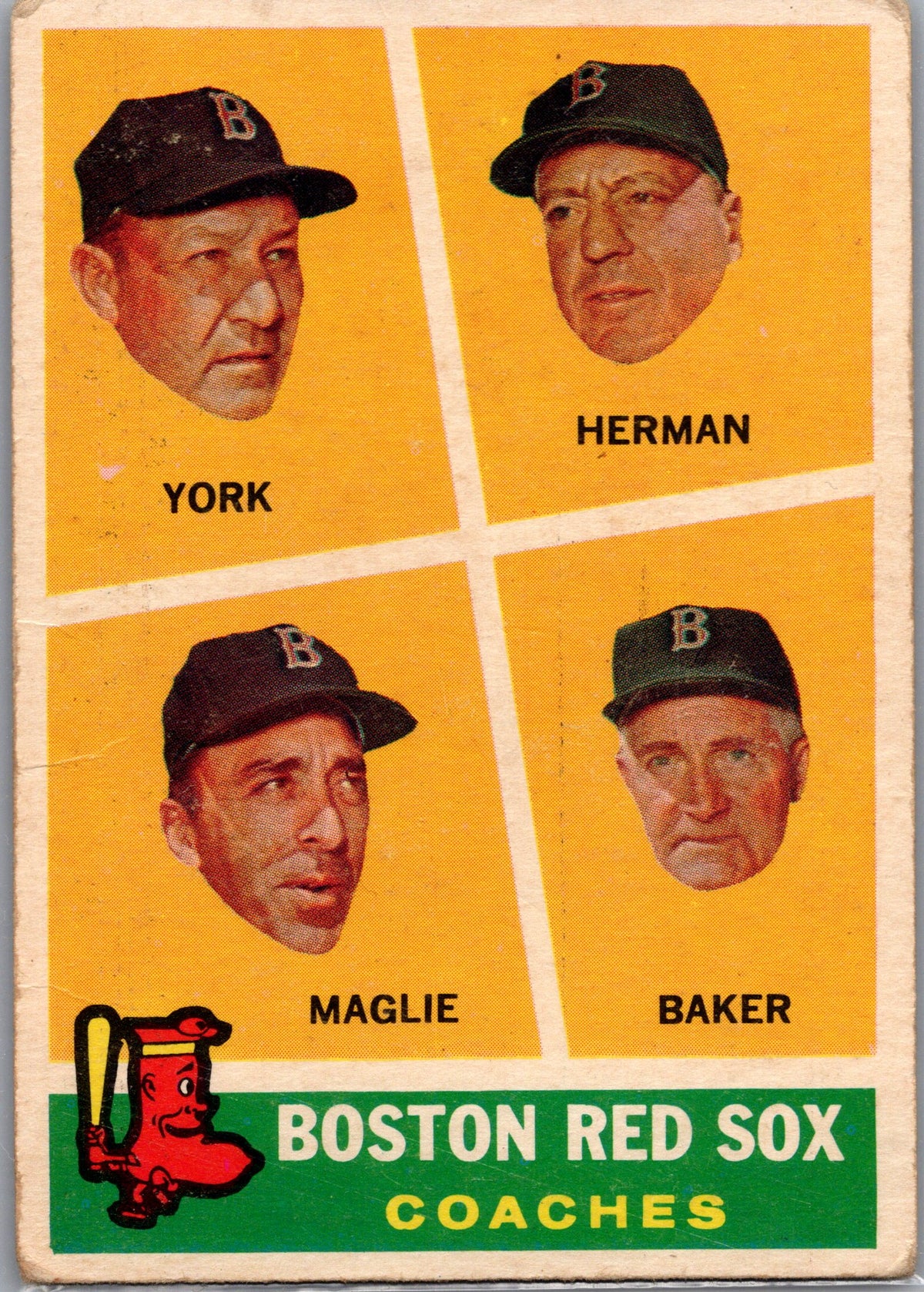 1960 Red Sox Coaches #456