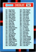 1988 Donruss #200 Checklist: 134-239 Factory set version