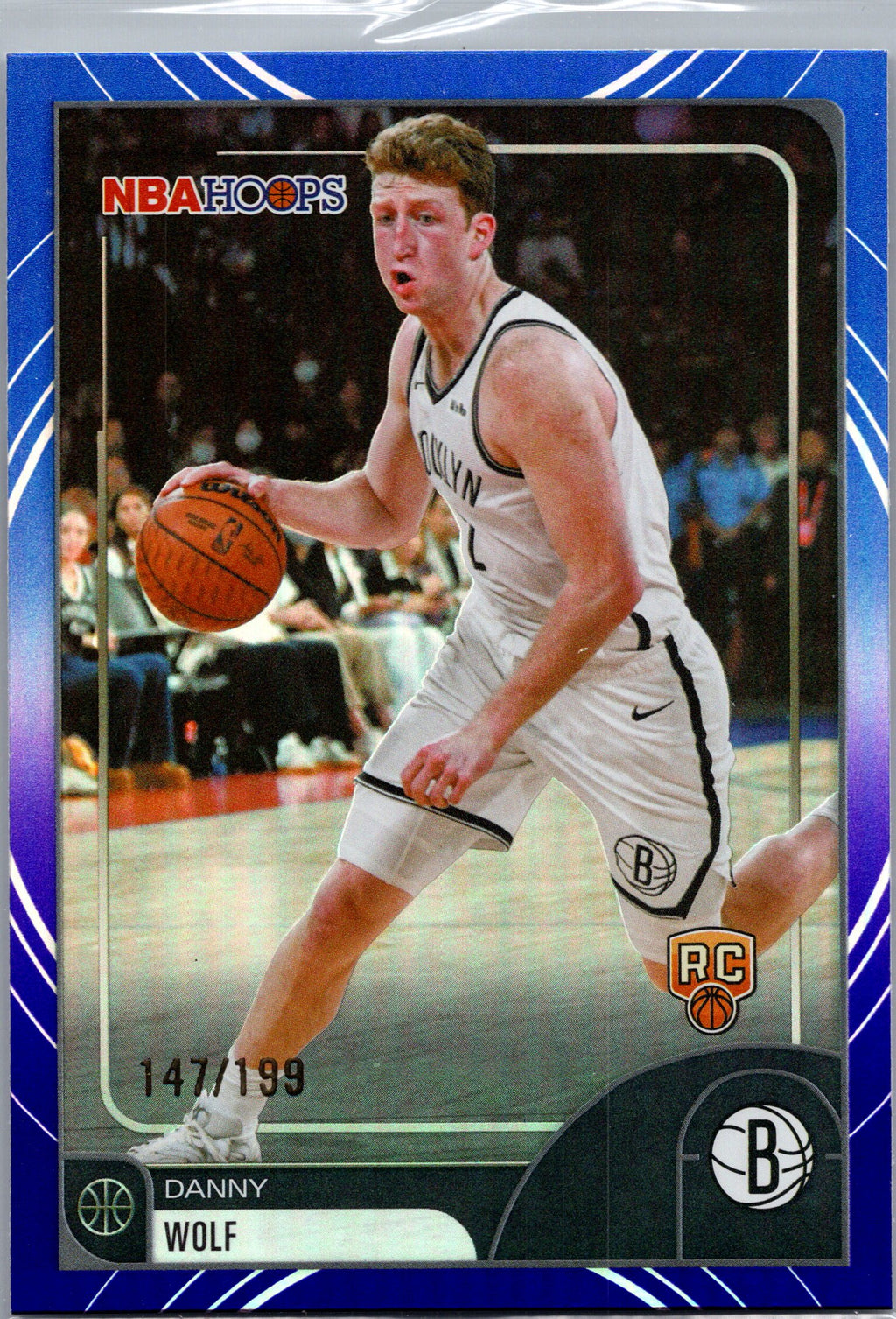 25-26 TOPPS NBA HOOPS DANNY WOLF (RC) #246 RAINBOW BLUE & PURPLE