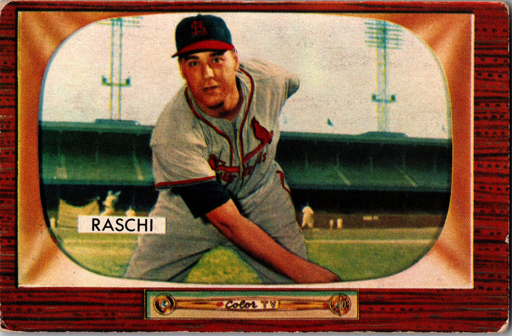 1955 Bowman #185 Vic Raschi