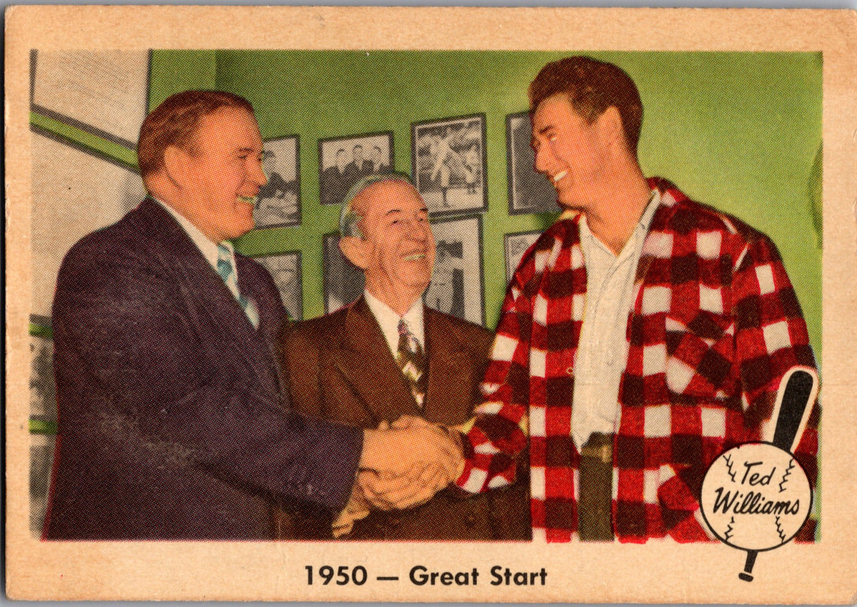 1959 Fleer Ted Williams #39 Joe Cronin / Eddie Collins / Ted Williams