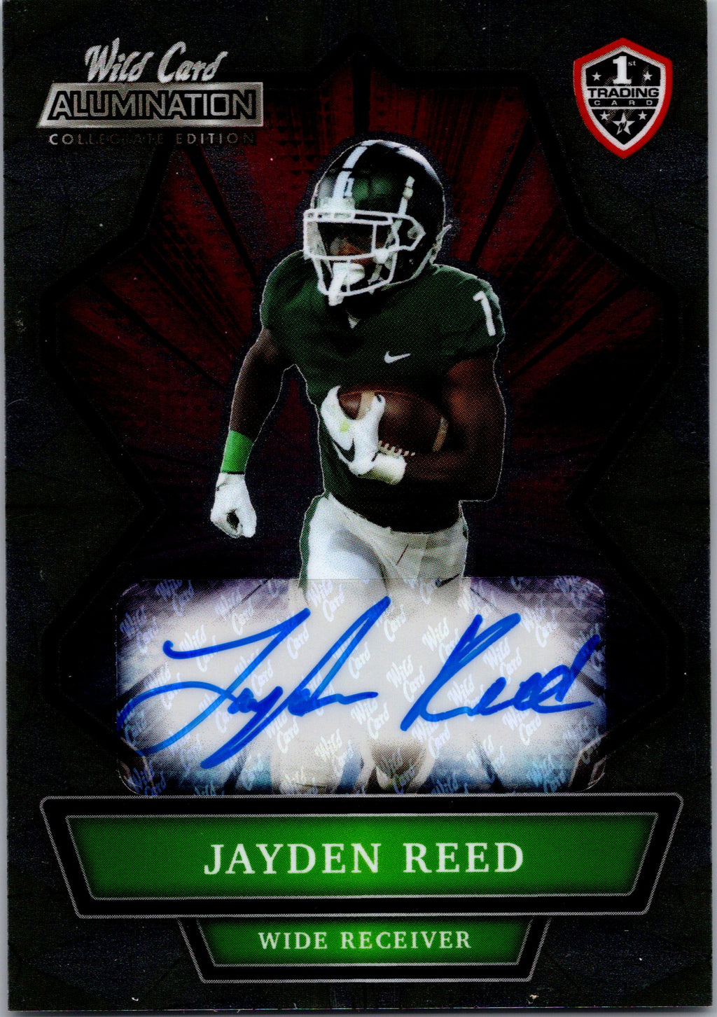 2021 Wild Card Alumination NIL #ANBC-A Jayden Reed Autographs Silver Hobby