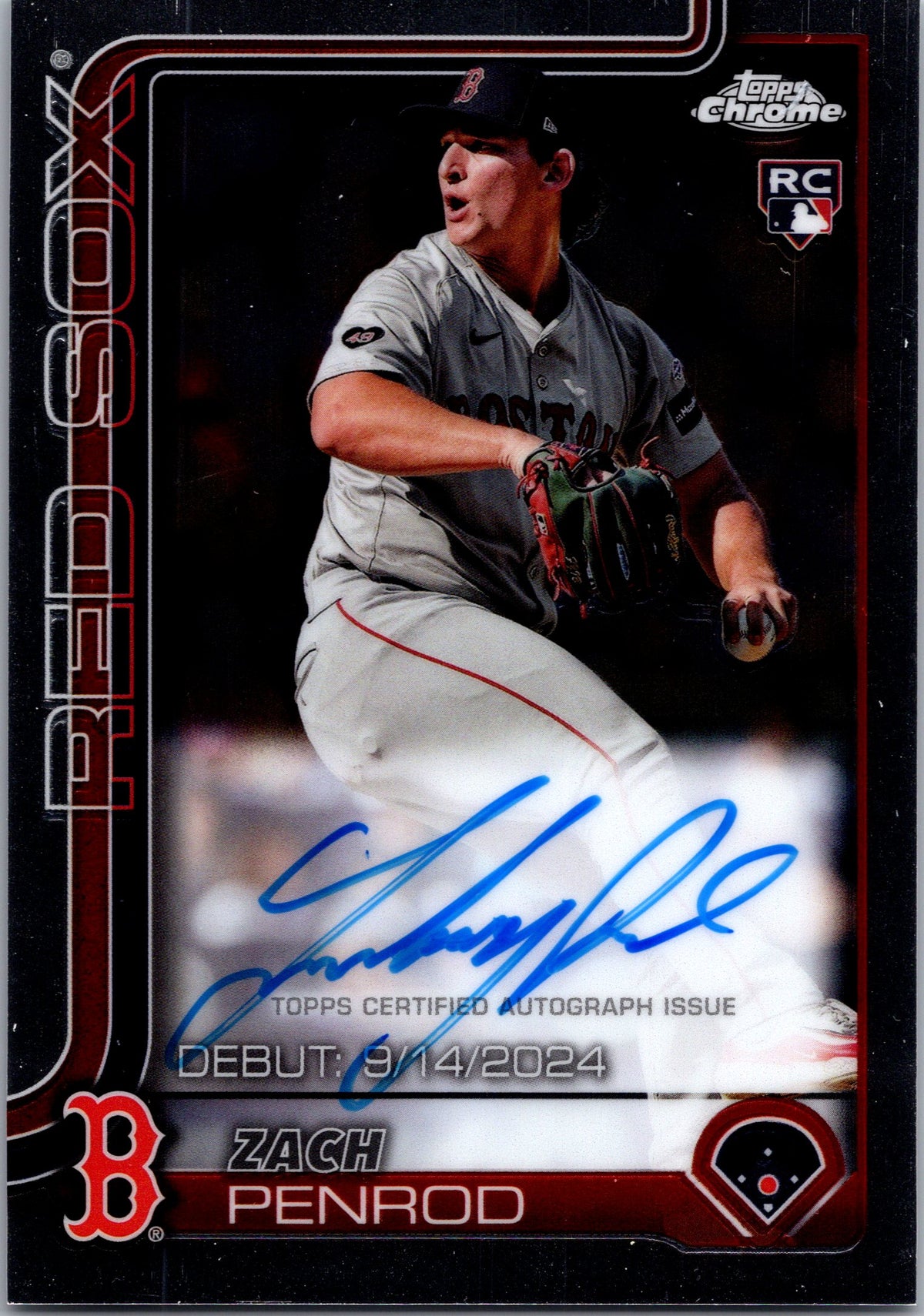 2025 Topps Chrome Update #CRDA-ZP Zach Penrod Rookie Debut Autographs