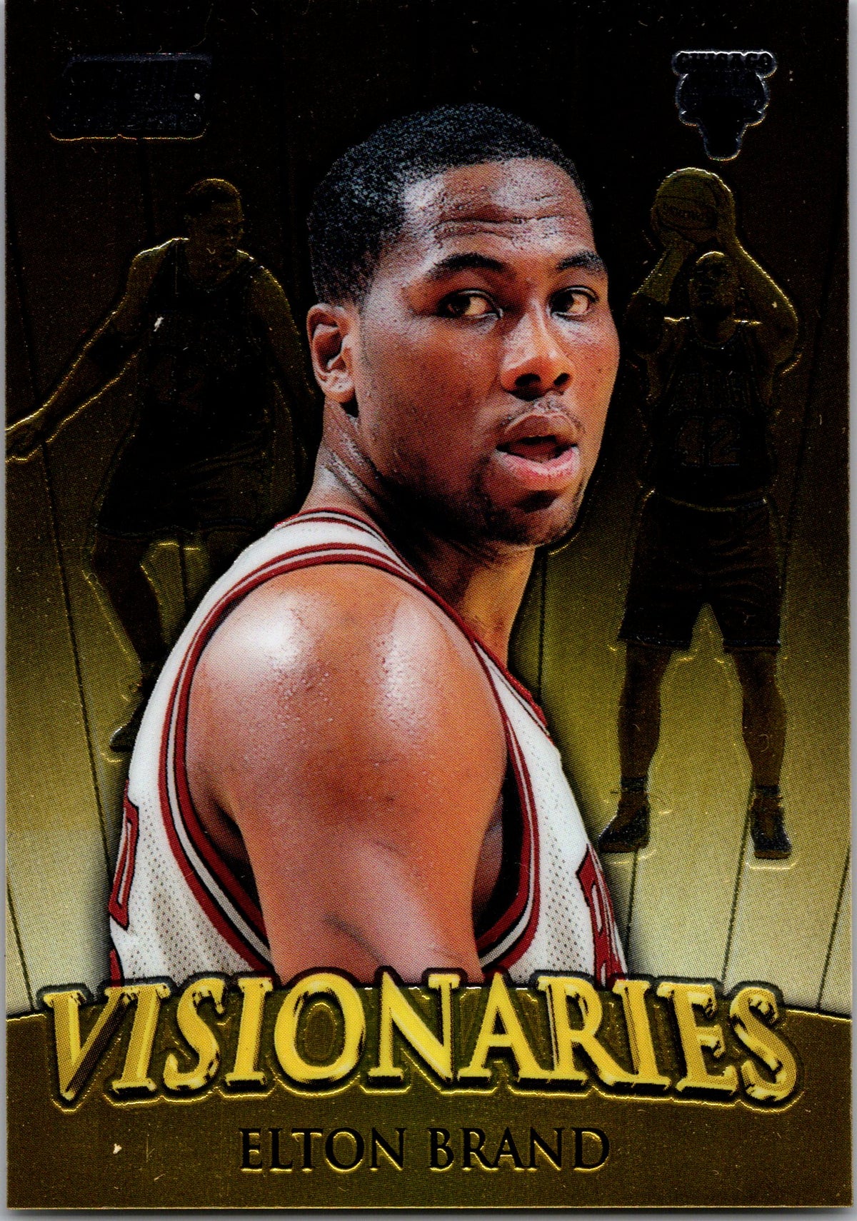 1999-00 Stadium Club Chrome #V8 Elton Brand Visionaries Refractors