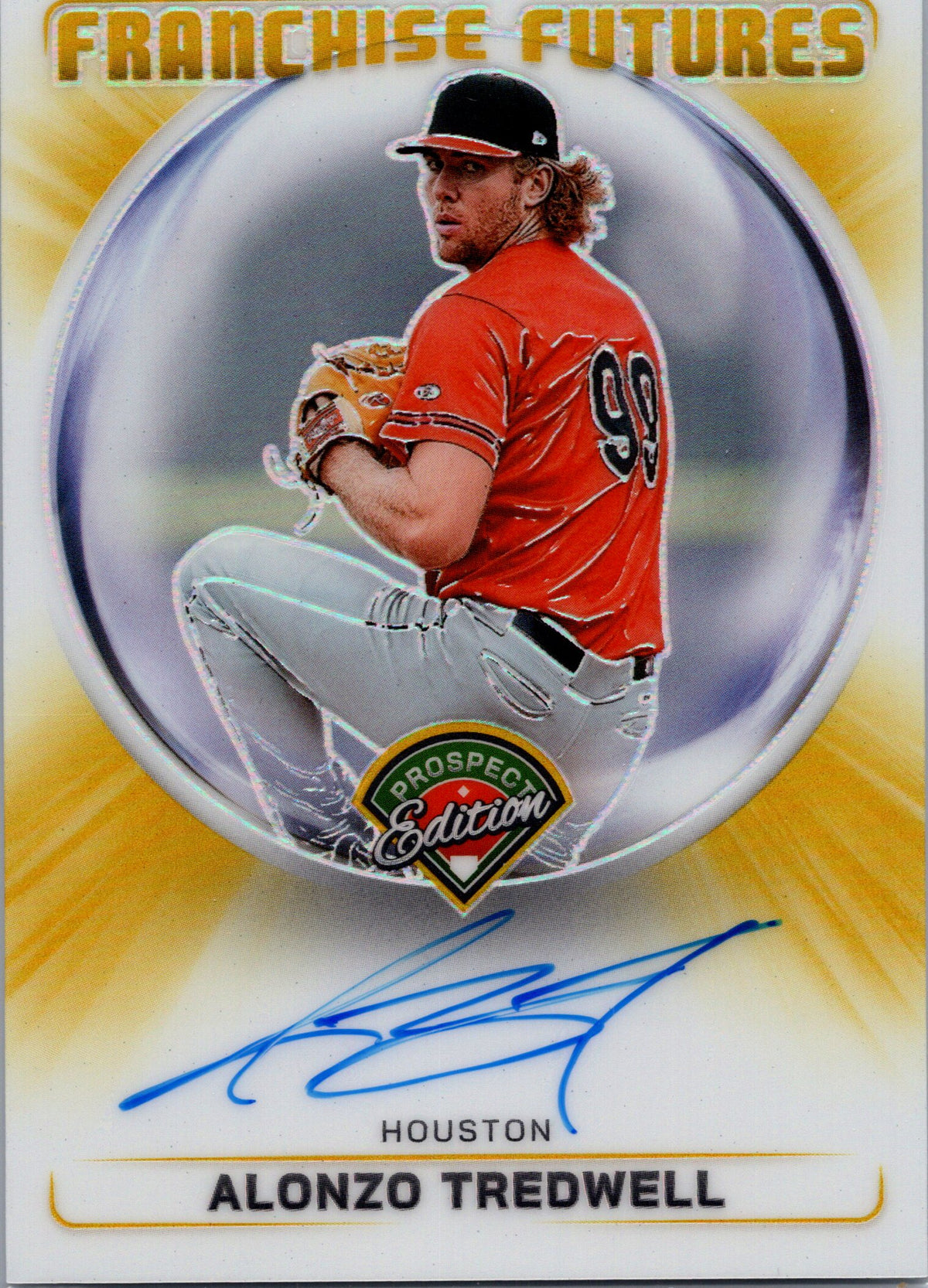 2024 Panini Prospect #FFS-AT Alonzo Tredwell Futures Signatures Gold #/10