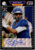 2021 Pro Set Metal #PA-BW1 Brady White 1989 Auto XRC Crystals Red Prospect #/50