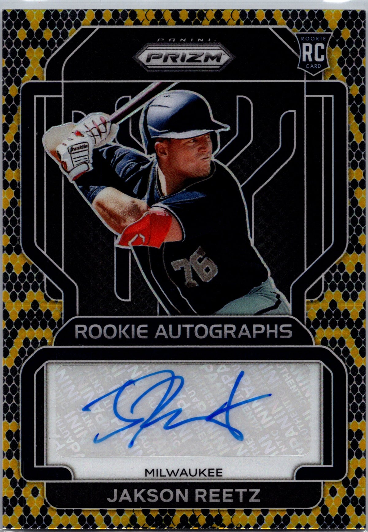 2022 #RA-RE Jakson Reetz Rookie Auto Red Donut Circles Prizm #/35