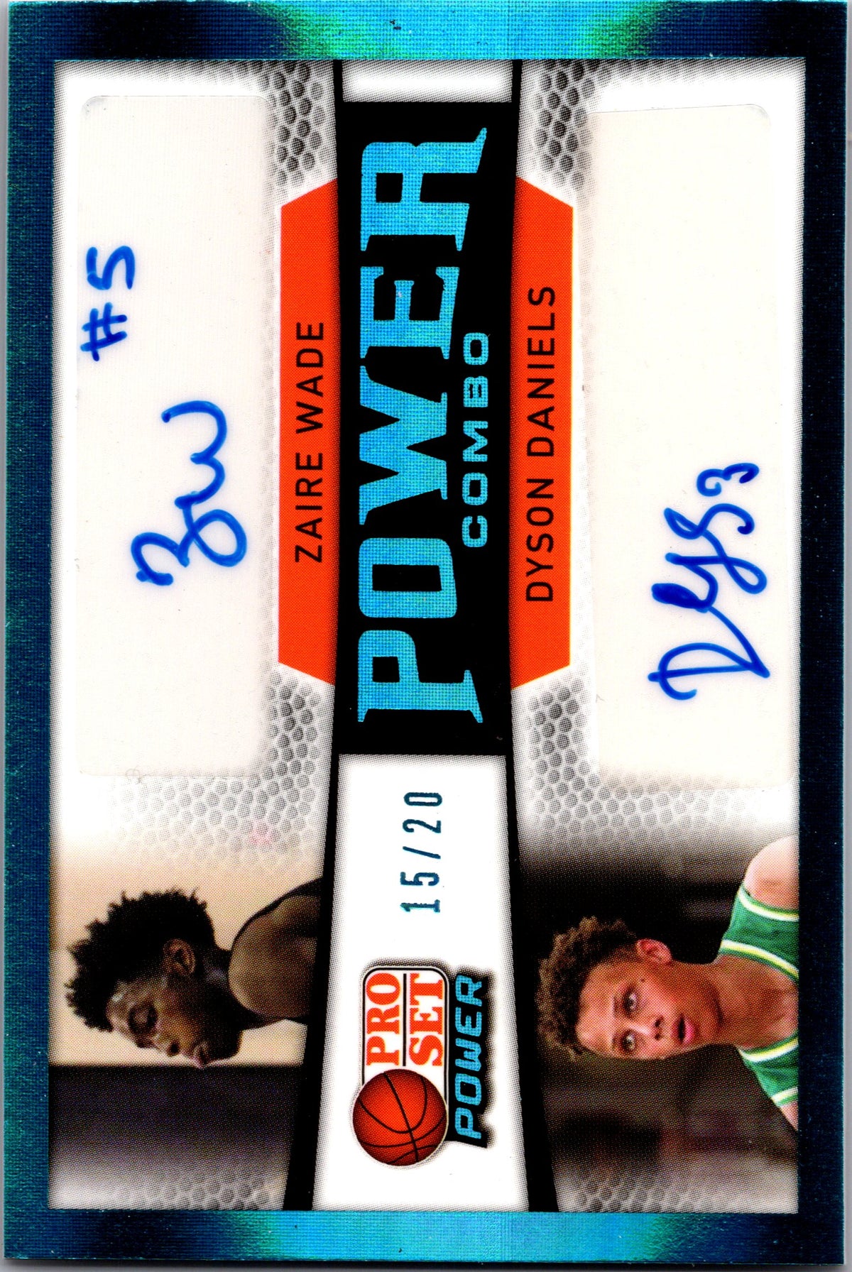 2021-22 ProSet Power #PC-12 Wade / Daniels AU, SN20 PC Dual Auto Platinum #/20