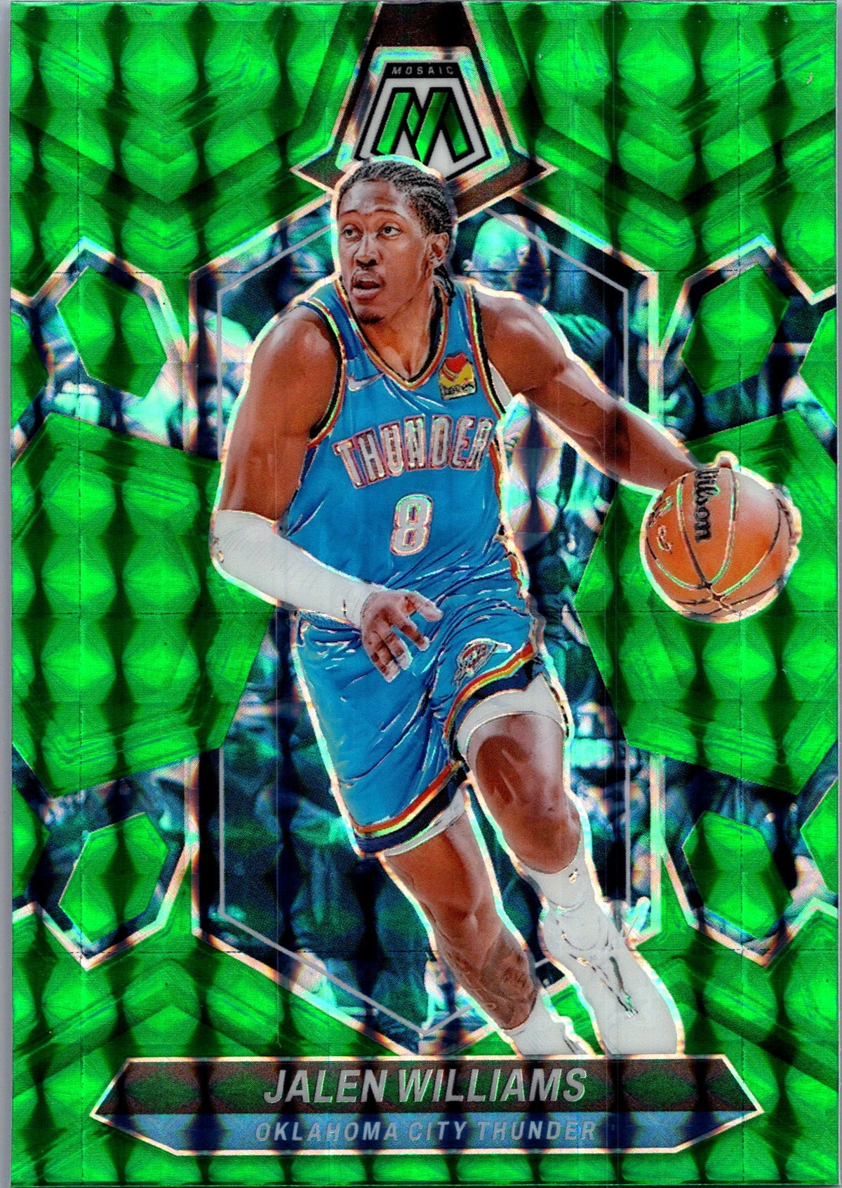 2023-24 Panini Mosaic #41 Jalen Williams Green