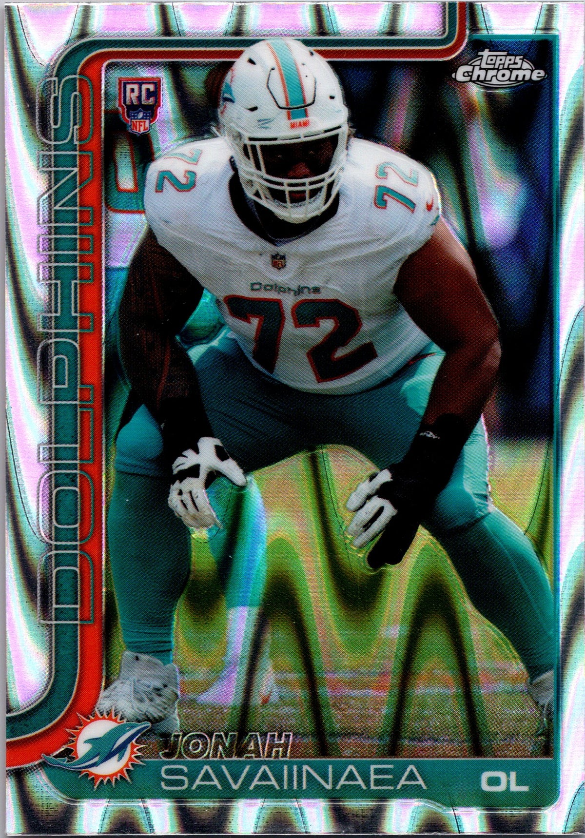 2025 Topps Chrome #380 Jonah Savaiinaea Refractor