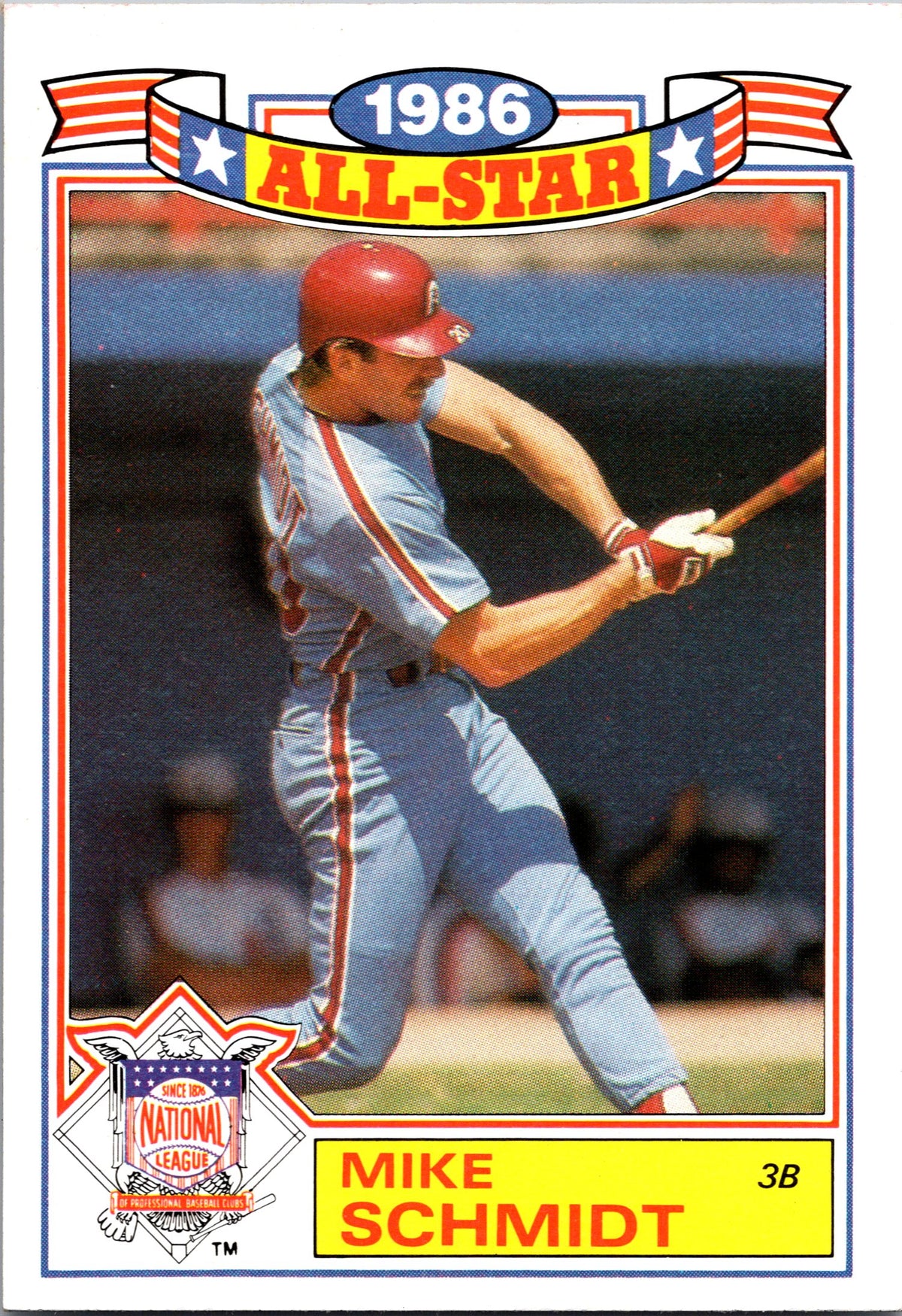 1987 Topps #4 Mike Schmidt Glossy All-Stars