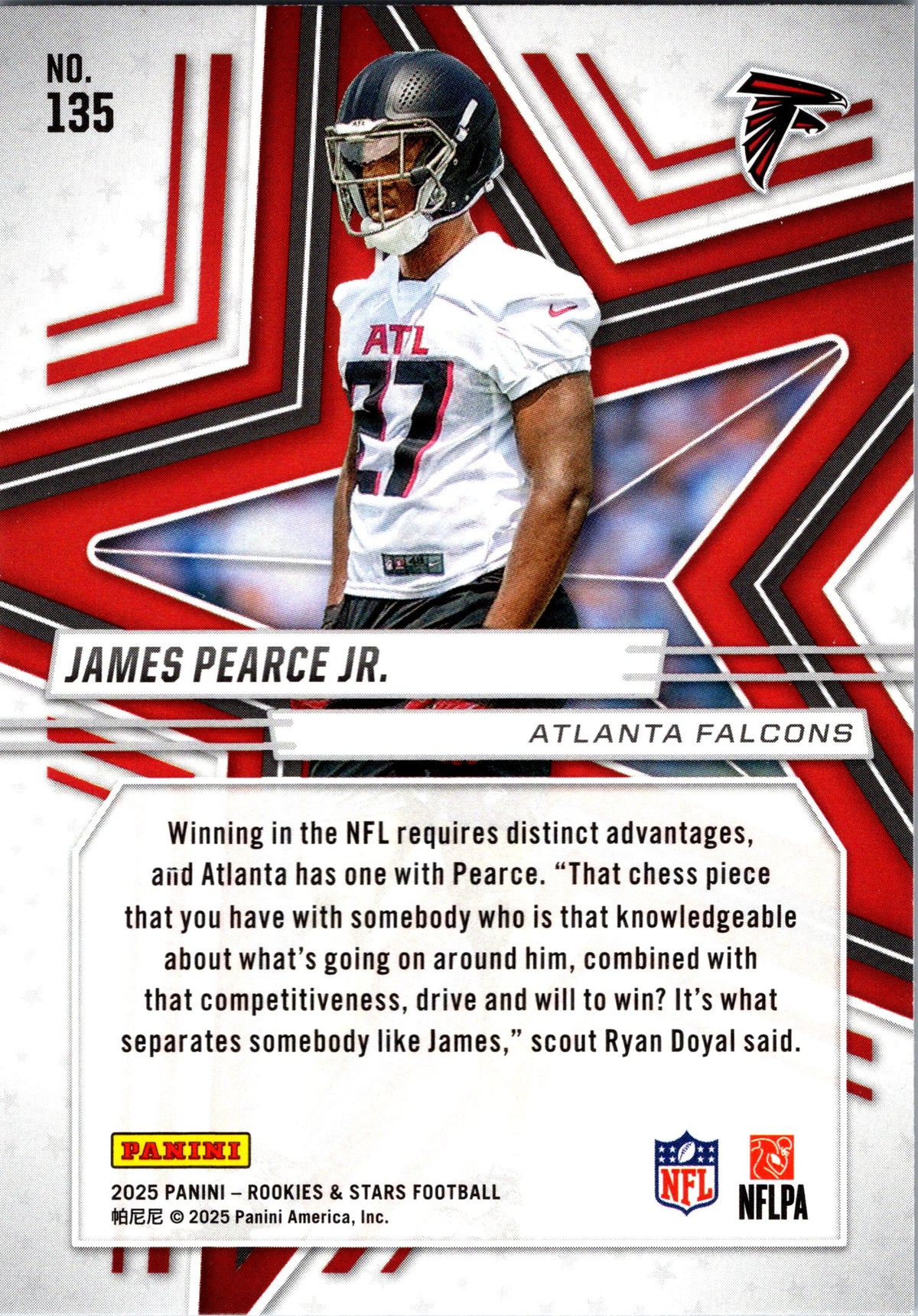 2025 Panini Rookies & Stars #135 James Pearce Jr.