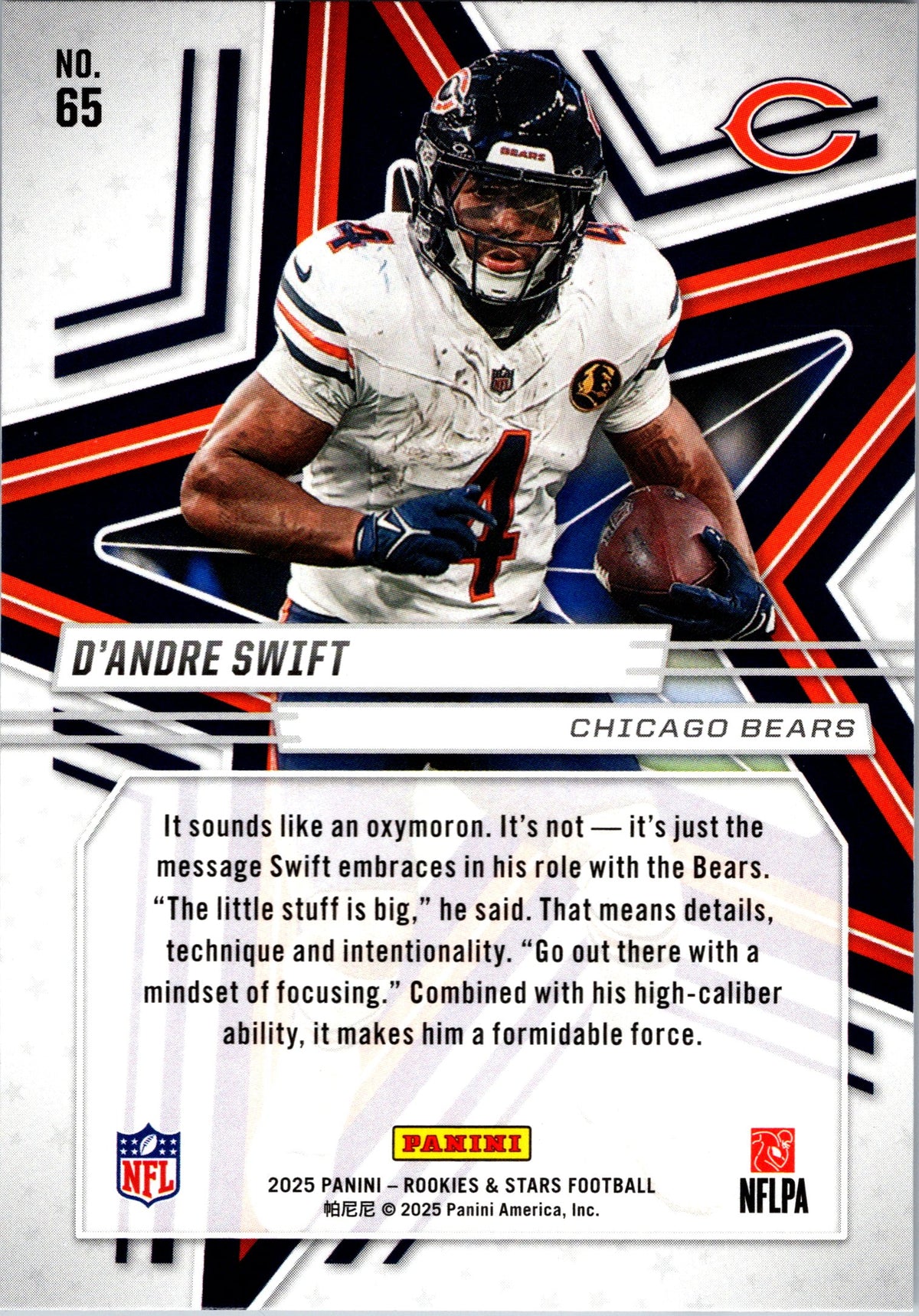 2025 Panini Rookies & Stars #65 D'Andre Swift