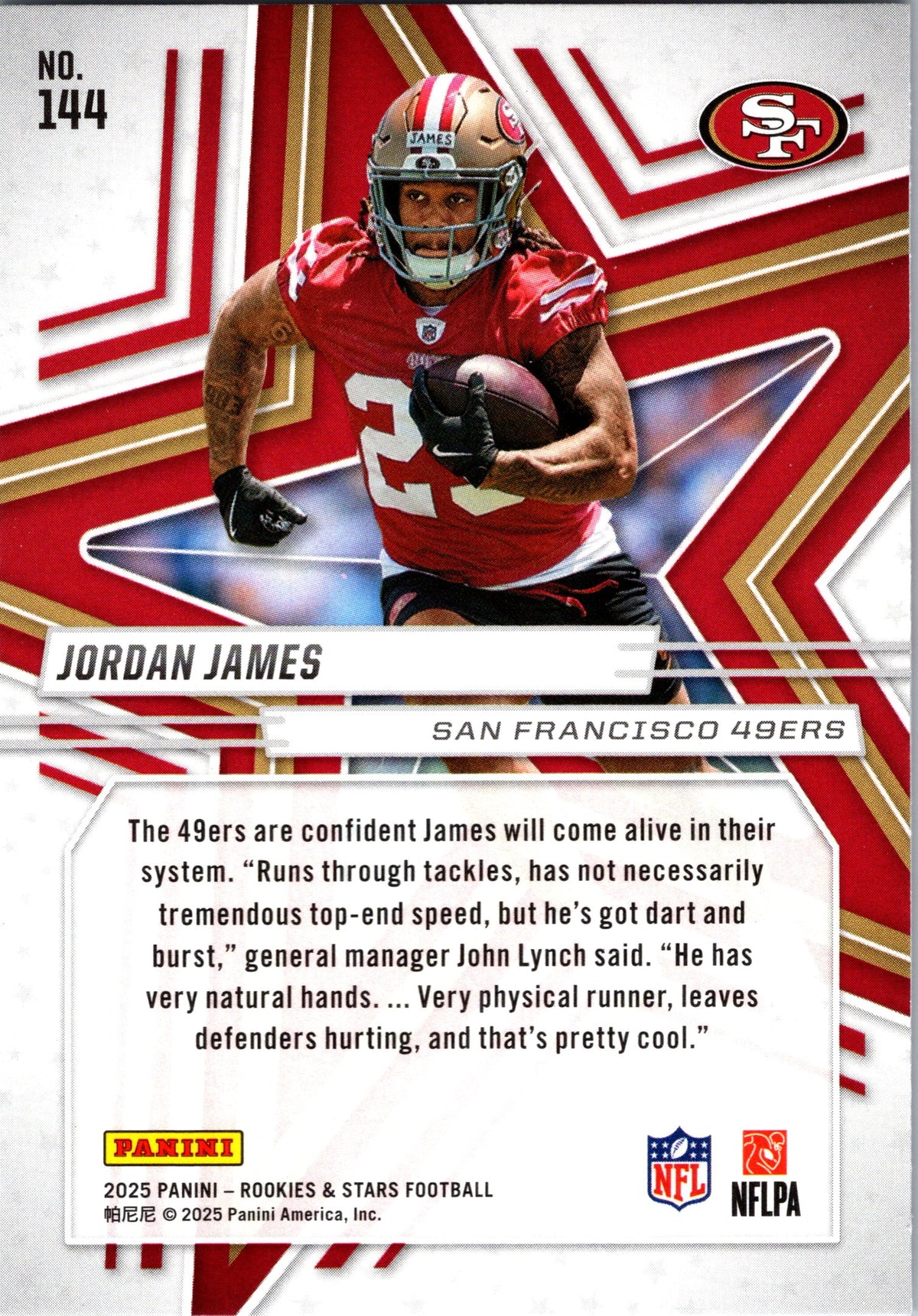 2025 Panini Rookies & Stars #144 Jordan James
