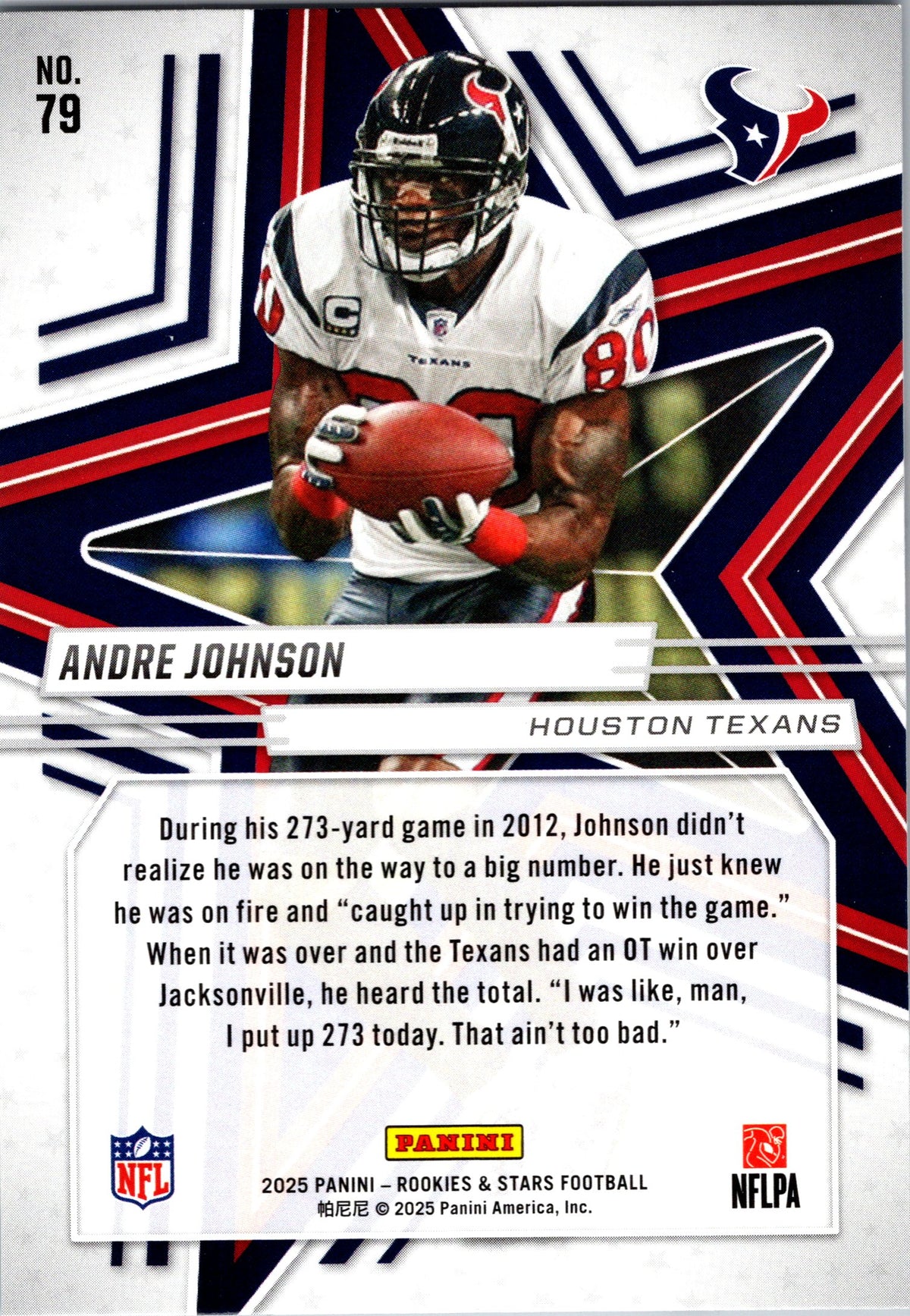 2025 Panini Rookies & Stars #79 Andre Johnson