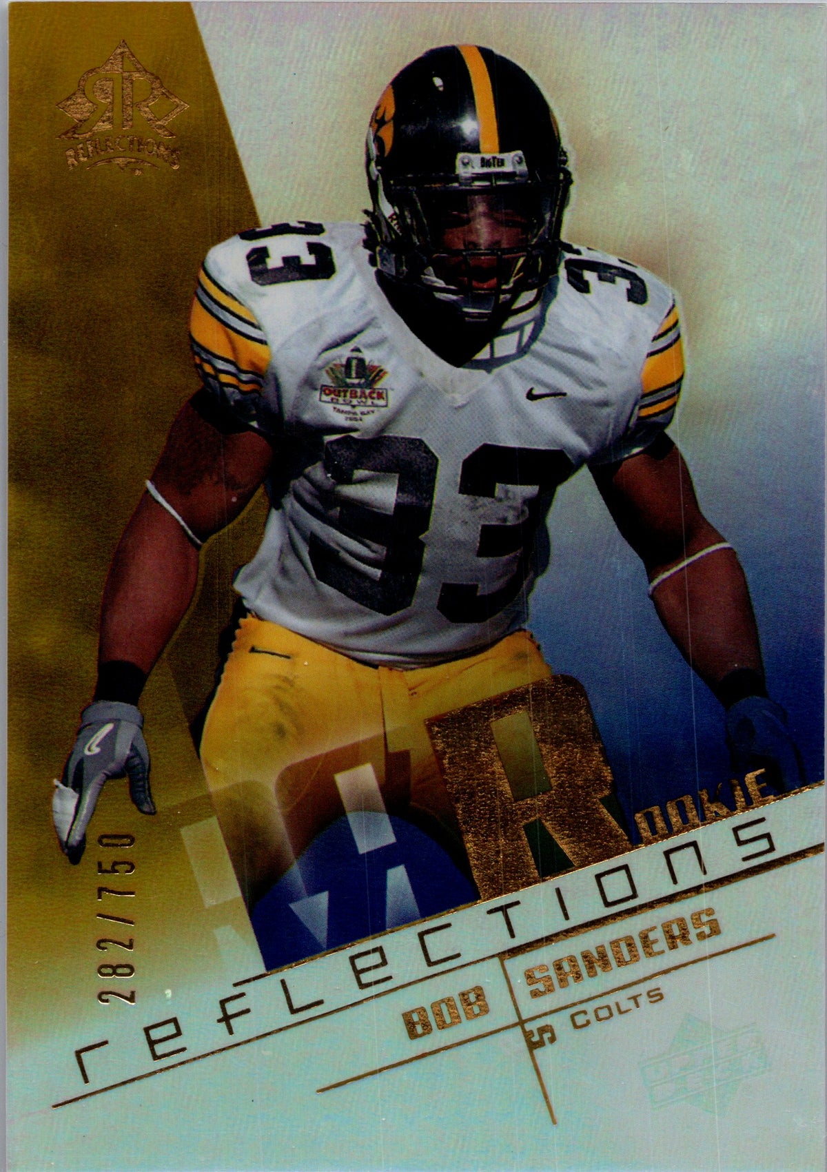 2004 Upper Deck Reflections #180 Bob Sanders #/750