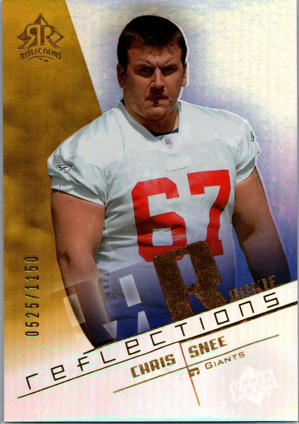 2004 Upper Deck Reflections #252 Chris Snee #/1150