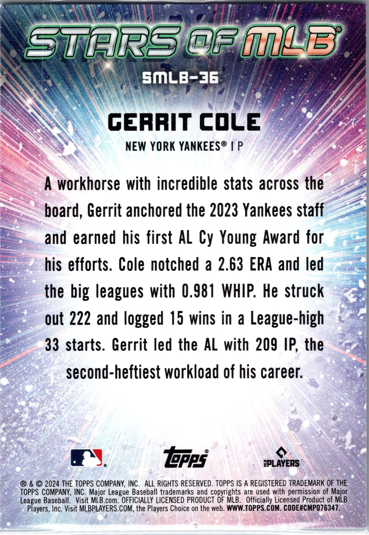 2024 Topps #CSMLB-36 Gerrit Cole Stars of MLB Chrome