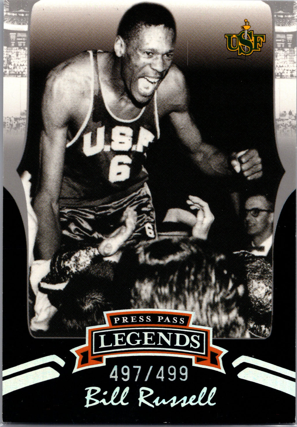 2006-07 Press Pass Legends #S56 Bill Russell Silver #/499