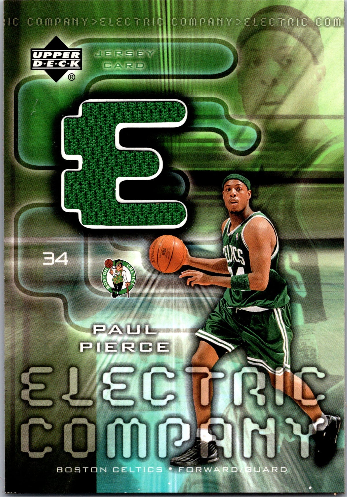 2002-03 Upper Deck #EC-PP Paul Pierce Electric Company Jerseys