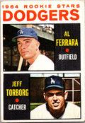 1964 Topps #337 Dodgers 1964 Rookie Stars (Al Ferrara / Jeff Torborg)