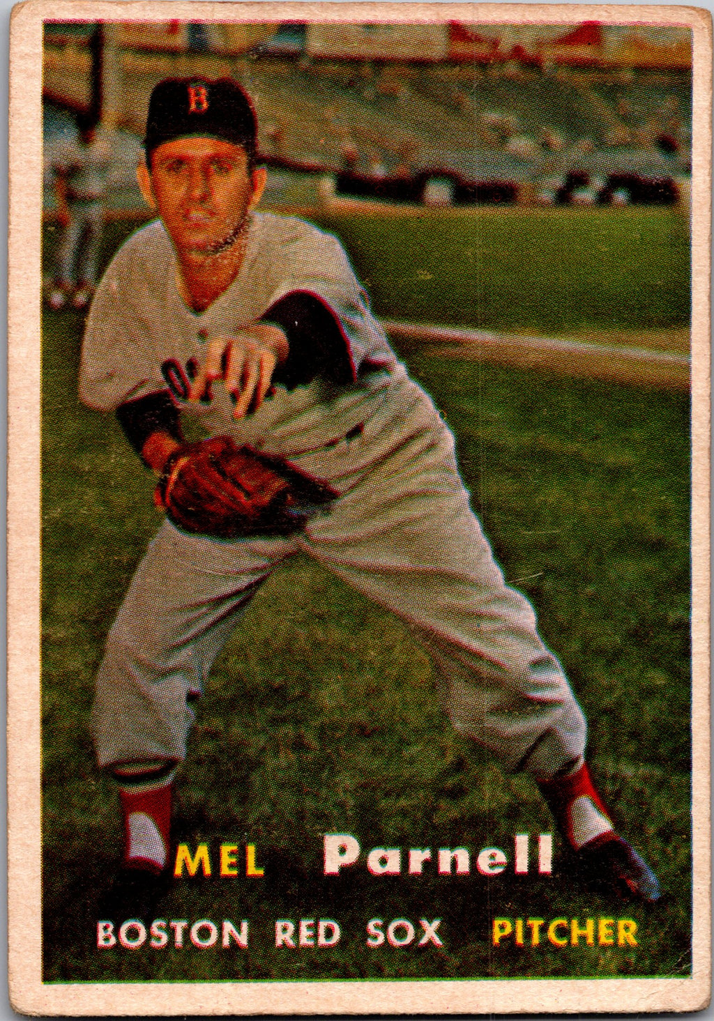 1957 Topps #313 Mel Parnell