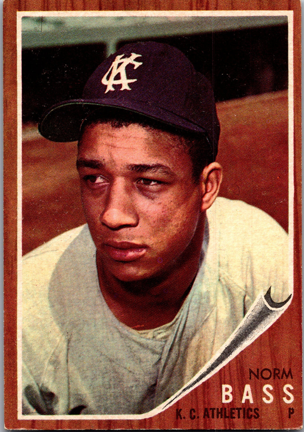 1962 Topps #122a Norm Bass
