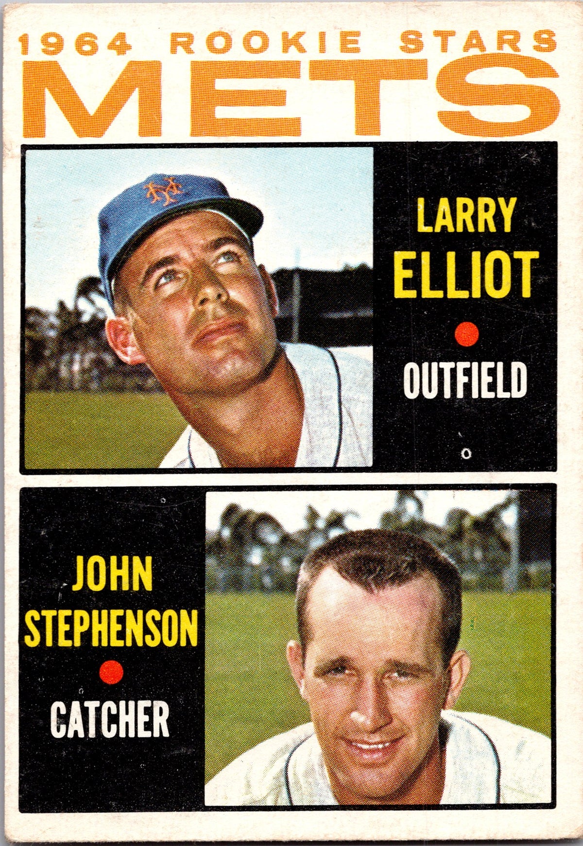 1964 Topps #536 Mets 1964 Rookie Stars (Larry Elliot / John Stephenson)