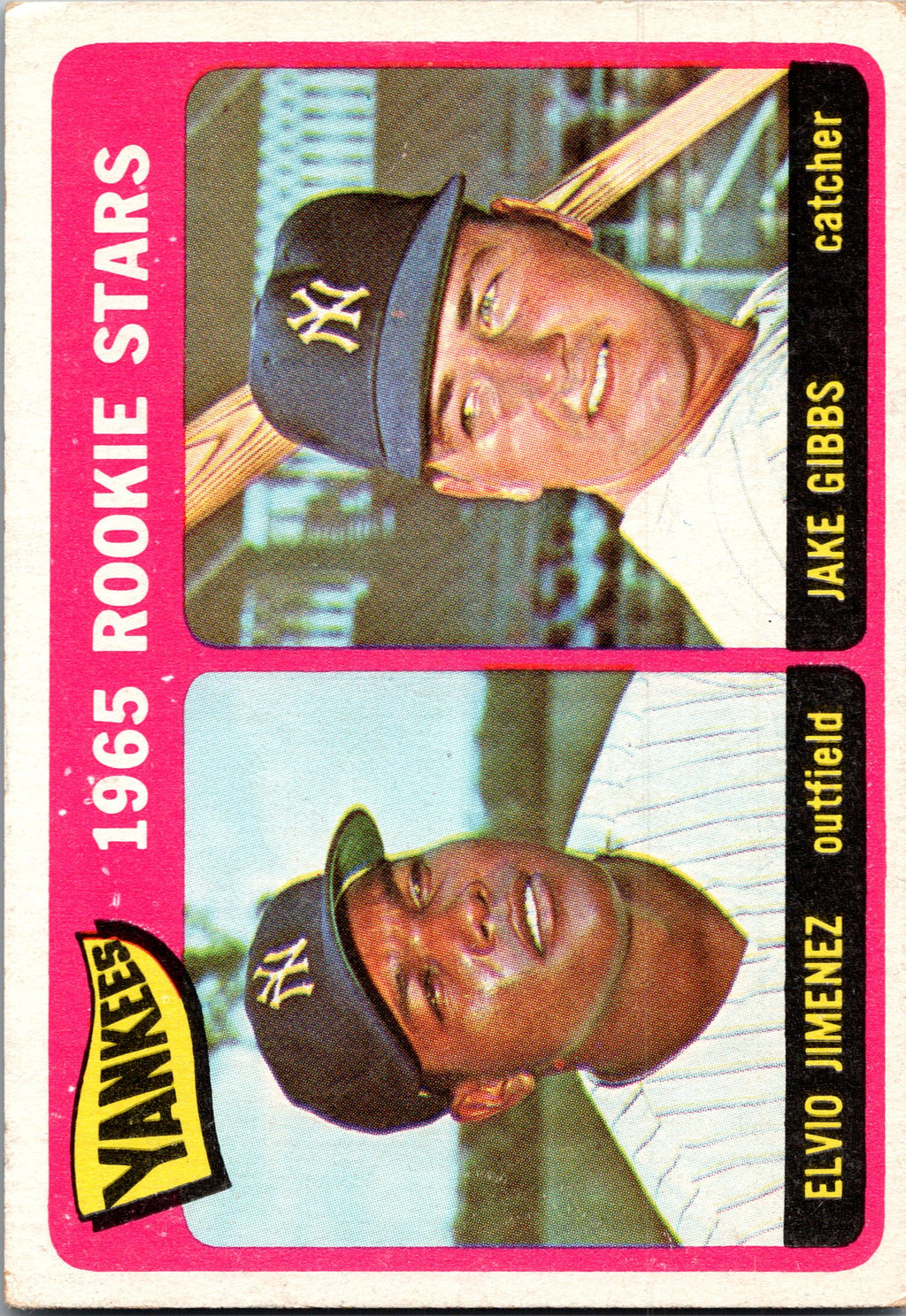 1965 Topps #226 Yankees 1965 Rookie Stars (Elvio Jimenez / Jake Gibbs)