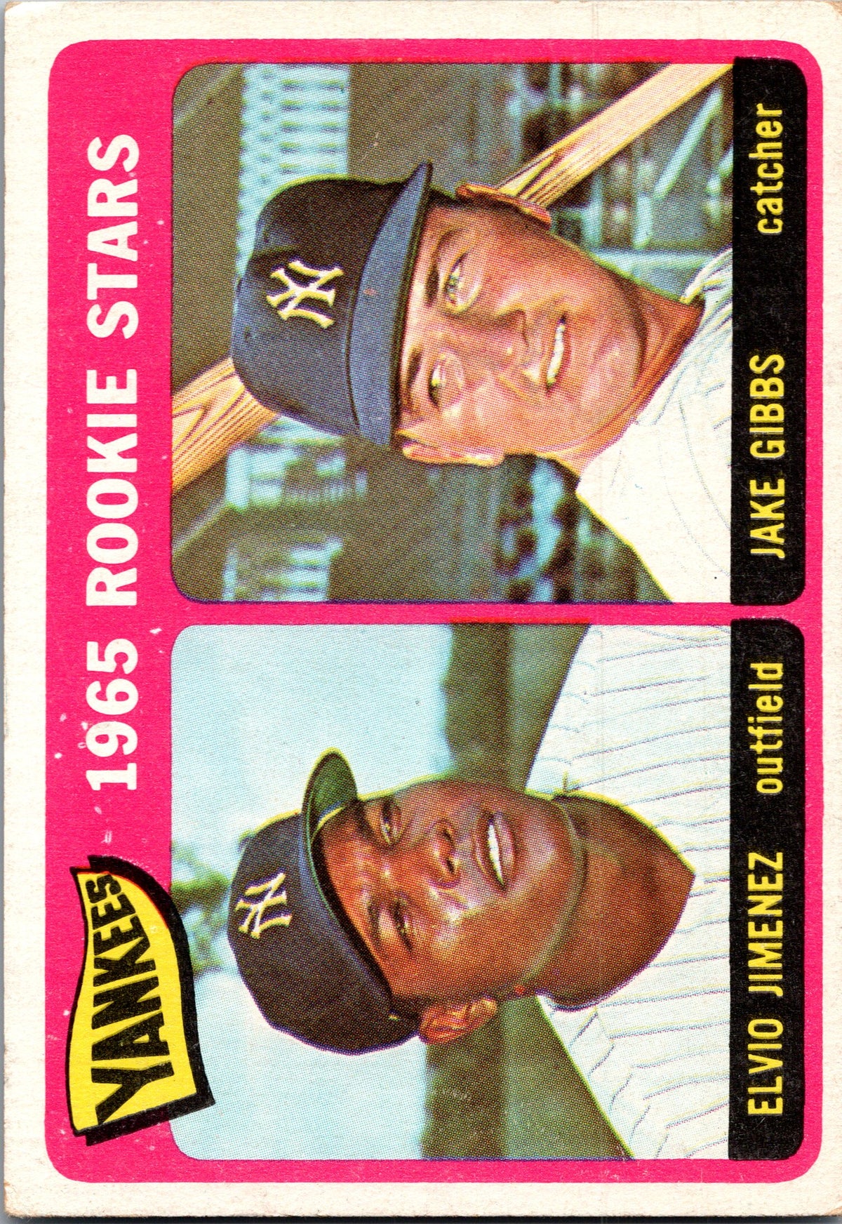 1965 Topps #226 Yankees 1965 Rookie Stars (Elvio Jimenez / Jake Gibbs)